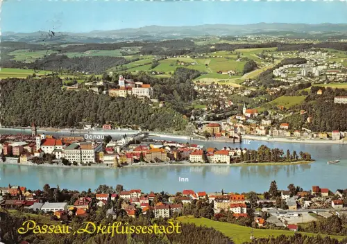 BG13063 luftbild panorama von passau bayern germany