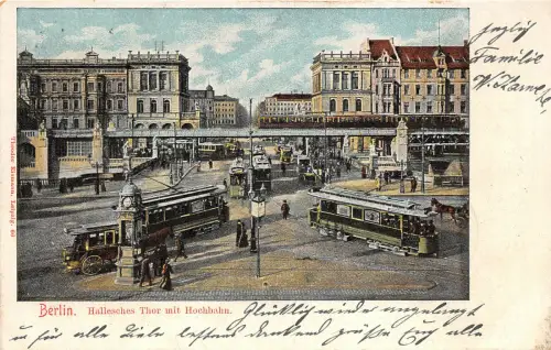 Lot140 Hallesches Tor mit Hochzug Berlin Straßenbahn Deutschland