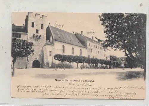 B82243 neuveville place di marche switzerland front back image