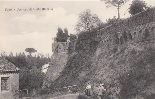 B78842 Italien Fano Marche Bastioni di porta mazzini Vorder-/Rückseitenbild