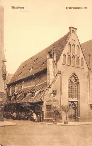 B4548 Germany Nürnberg Bratwurstlocklein Front/Back Scan