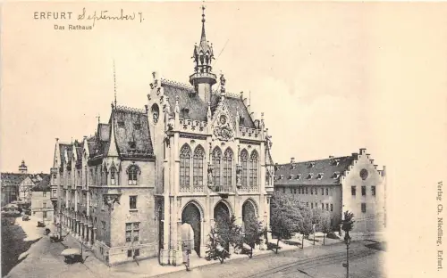 B4603 Deutschland Erfurt Rathaus Front/Back Scan