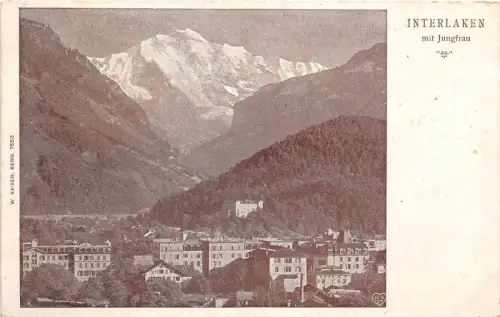B92505 interlaken mit jungfrau schweiz