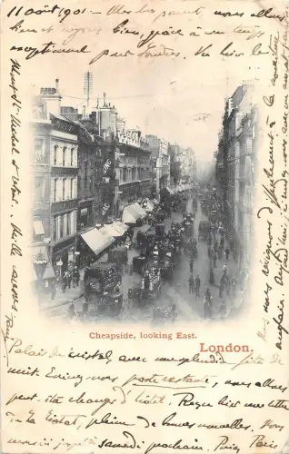 BR81391 Cheapside Looking East London UK