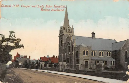 BR98537 Bischof Auckland Kapelle und Dame Eden Krankenhaus Valentinstag 58823 UK