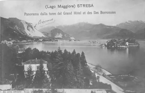 B92750 lago maggiore stresa panoram del grand hotel et des iles borromees italy