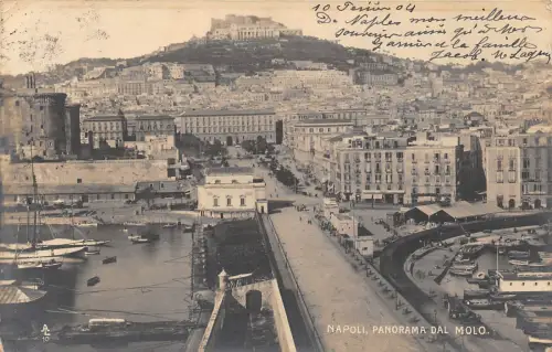 B92777 napoli panorama dal molo italien