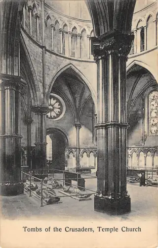 BR98565 Gräber der Kreuzfahrer Temple Church London UK