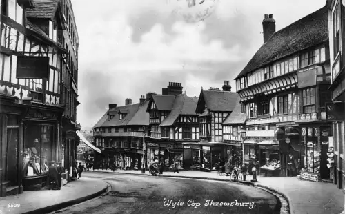BR64254 Wyle Cop Shrewsbury Echtfoto UK