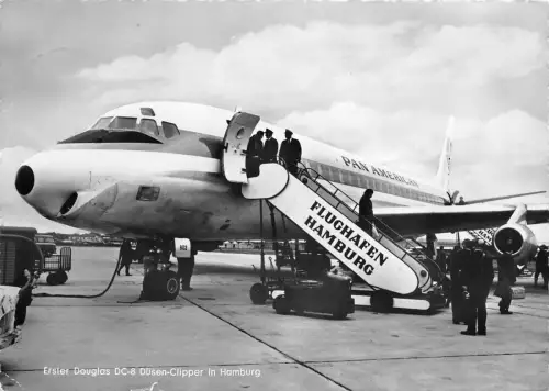 BG32577 Hamburg Douglas DC 8 Dusen Deutschland Flughafen Flugzeug Airplane Aviation