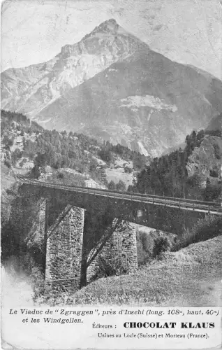 BR36308 Le Viaduc de Zgraggen pres d inschi et les Windgellen Schweiz