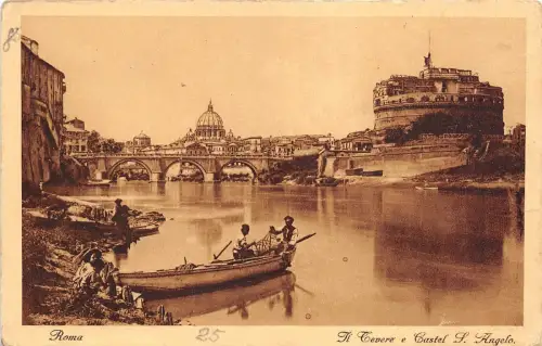 B39609 Roma Il Cevere e Castel S Angelo italy