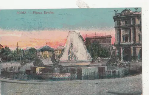 BF32414 piazza esedra roma italy front/back image