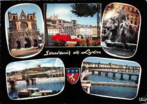 BR14081 Lyon Mehrfachansichten Frankreich