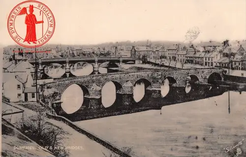BR81322 Dumfries alte und neue Brücken Schottland