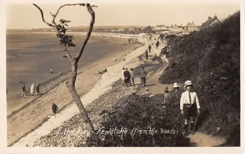 BR81746 Ansicht der Bucht Kewstoke Kind Echtfoto UK