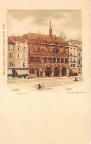 Lot105 Schweiz Basel Basel Ballenrathaus Rathaus Litho