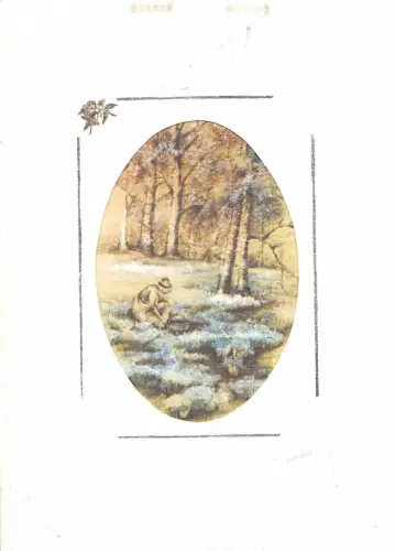 BR4210 Fete Frau Landschaftsgrüße