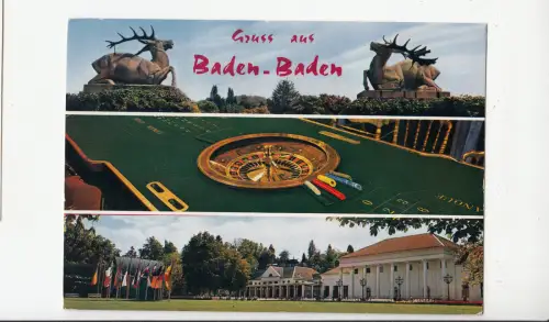 B78954 baden - baden germany casino front/back image