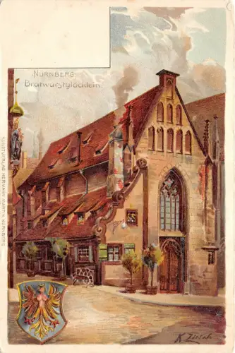 B3616 Germany Nürnberg Brafwurstglocklein Front/Back Scan