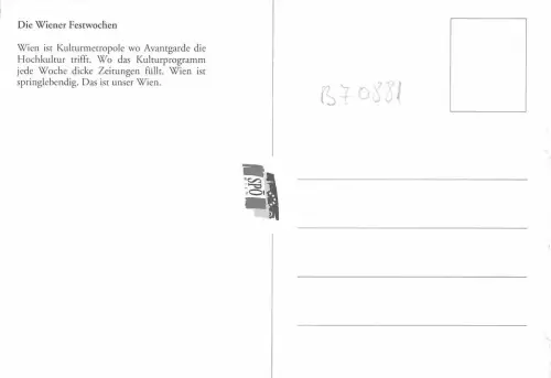 B70881 Der Wiener Festwochen Österreich
