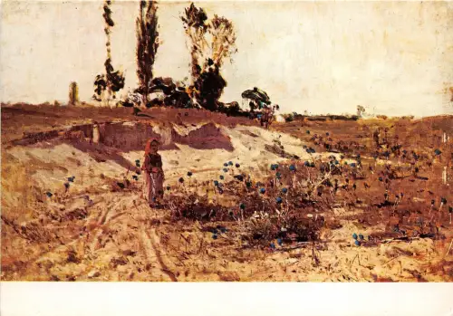 B46758 Gemälde Meszloly Geza Landschaft agyar nemzeti galeri Budapest Postkarte