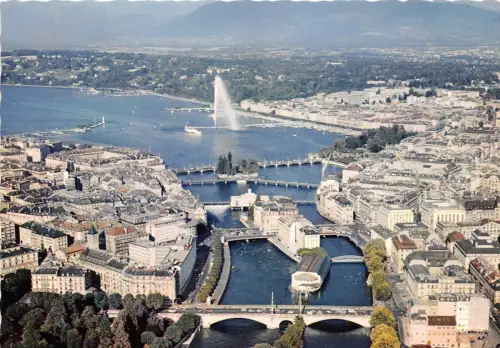 BR21586 Geneve les 6 Pointes sur le Rhone et la Rade geneva switzerland