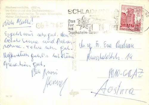 B67765 Österreich Hochwurzenhütte Hoher Dachstein