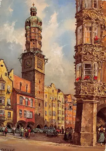 B48331 Innsbruck Stadtturm Österreich