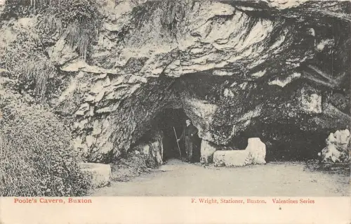 uk40270 pools cavern buxton real photo uk valentines series