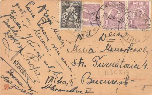 B30219 Blumen Fleurs