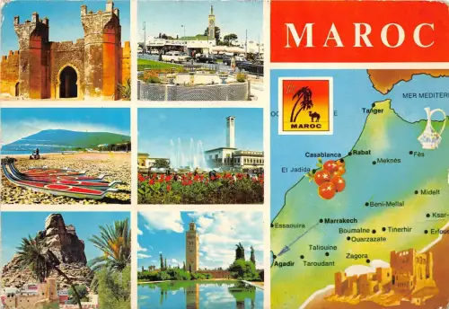 BC60125 Karten Cartes geographiques Maroc