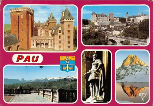 BR6401 Pau Pyrenees domine par le Pic du Midi d'Ossau france