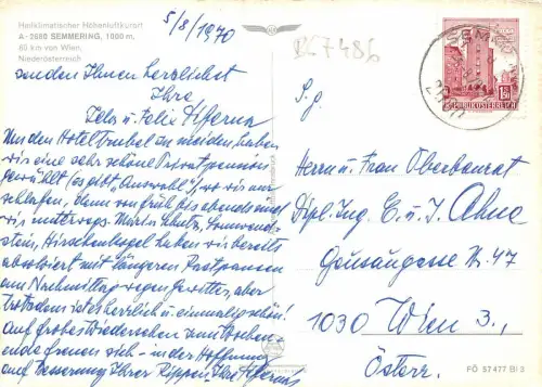 B67486 Österreich Semmering Multiviews