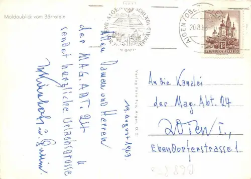 B68850 Moldaiblick vom Barnstein Österreich