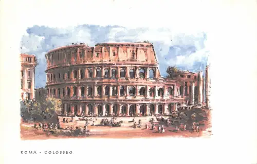 B73813 Colosseo Roma Italien