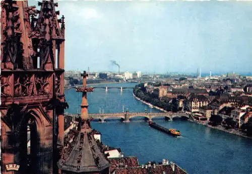 BR23175 Ballen Le rhin vu de la cathedrale switzerland