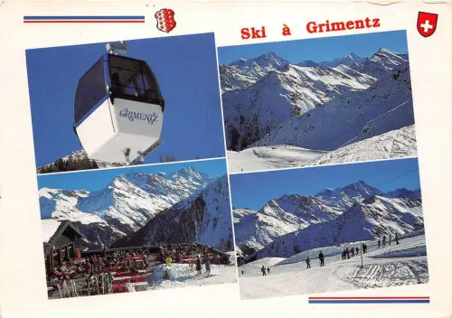B75631 ski a grimentz switzerland