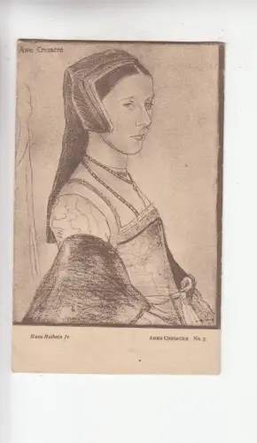 BF18076 hans holbein jr anne cresacre painting art front/back image