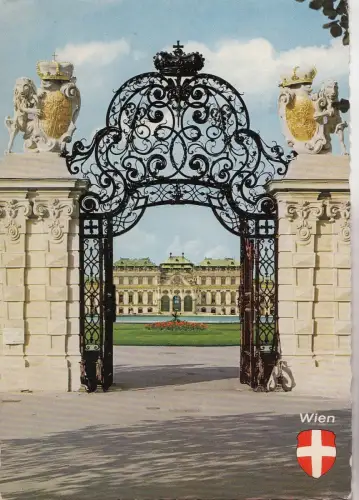 BF24957 wien oberes belvedere österreich Vorder-/Rückseitenbild