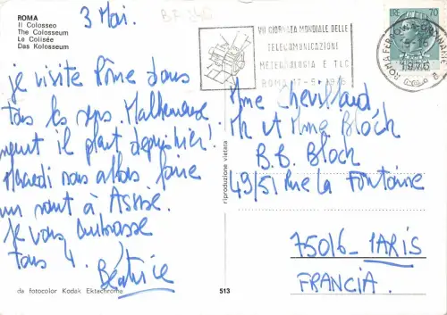 BF846 il colosseo Roma Italien