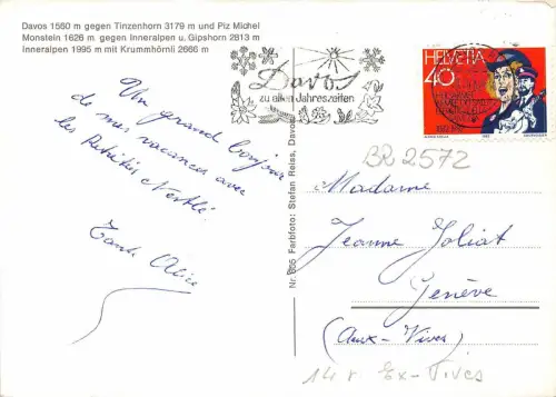 BR2572 Suisse Davos vache Kuh Multiviews Schweiz