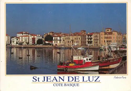 B67134 Frankreich Saint-Jean-de-Luz Le Port et la Maison de l'Infante