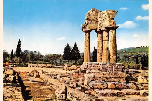 B69031 Tempio dei Disoscuri Palermo 8x6cm italy