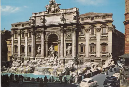 BF23163 roma fontana di trevi italy front/back image
