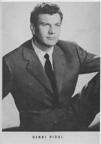 B55406 Henri Vidal Schauspieler Schauspieler 9x7cm