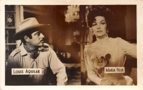 B55224 Louis Aquilar Maria Felix Paar Schauspieler Schauspieler 9x7cm