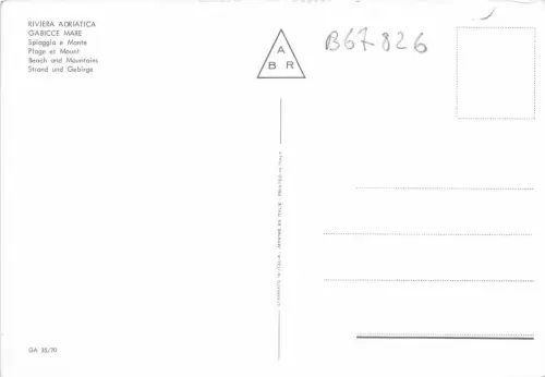 B67826 Italia Gabicce Mare Riviera Adriatica Italien