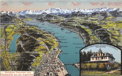 B38394 Zürich siehe Panoramakarte Cartes Geographiques Schweiz