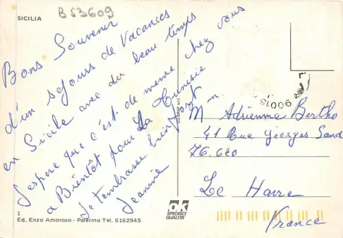 B53609 Sizilien Schiffsbateaux Italien